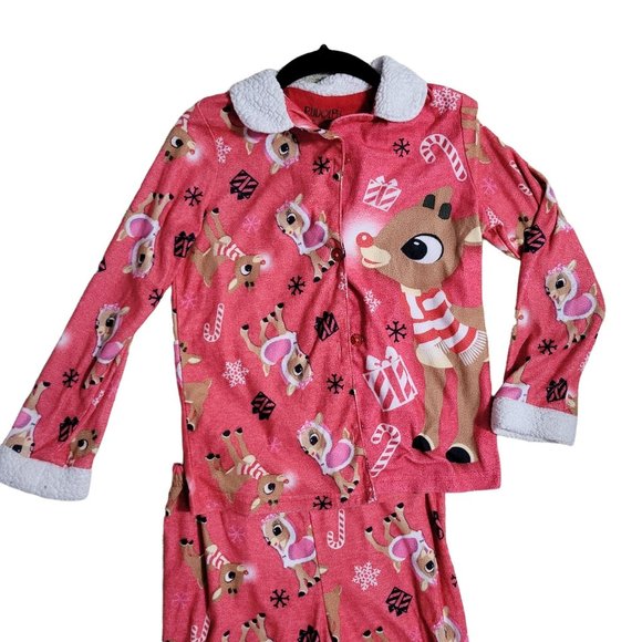 Rudolph the Red Nose Reindeer Girls Size M PJ Sleep Set 1100 - Picture 2 of 7